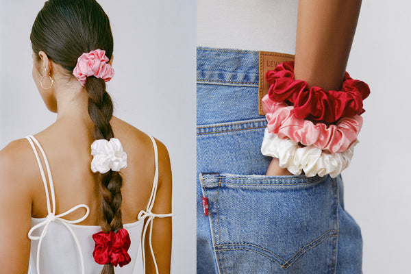Rosy Large Scrunchies
