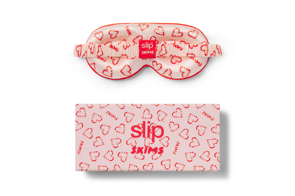 Slip x Skims Contour Sleep Mask - CB Candy Heart Print