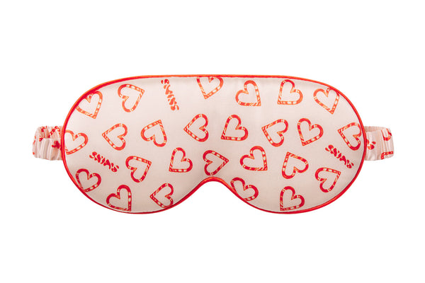 Slip x Skims Contour Sleep Mask - CB Candy Heart Print