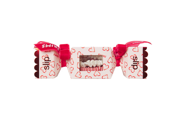 Slip x Skims Trio Scrunchie Cracker - CB Candy Heart Print