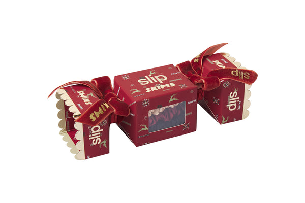 Slip x Skims Trio Scrunchie Cracker - Cranberry Vintage Deer Print