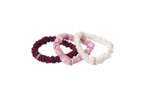 Slip x Skims Trio Scrunchie Cracker - Bubblegum Bow Fairisle