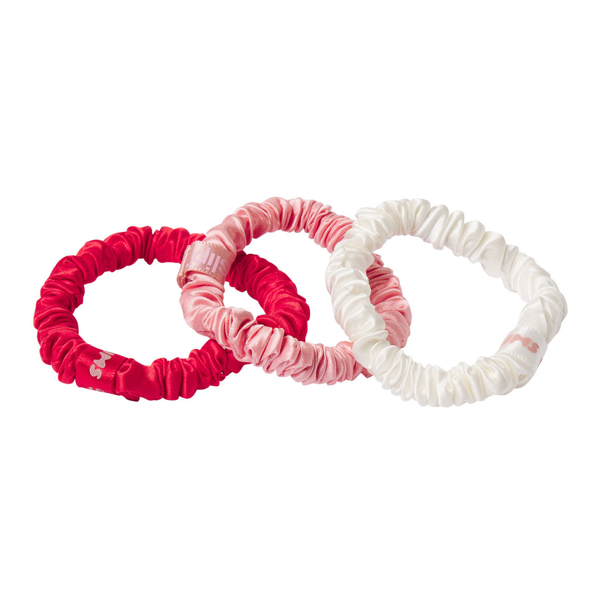 Slip x Skims Trio Scrunchie Cracker - CB Candy Heart Print display picture 2