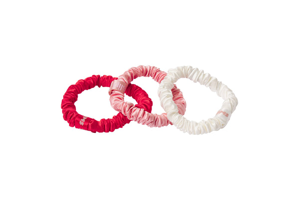 Slip x Skims Trio Scrunchie Cracker - CB Candy Heart Print