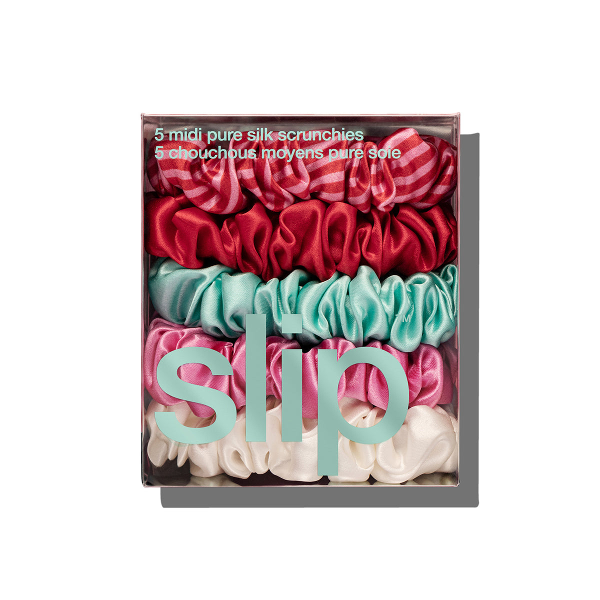 Slip 5 Midi Pure Silk Scrunchies Set