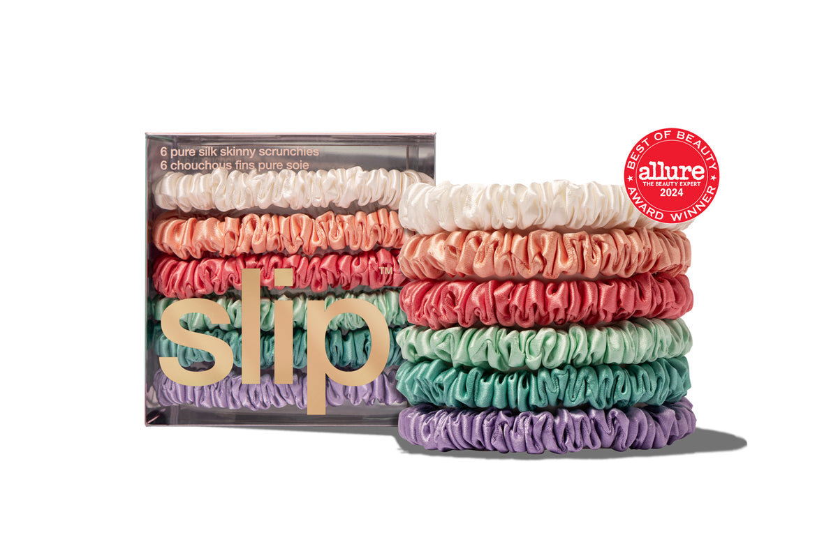 SLIP 6-Pc. Rainbow Pure Silk Skinny Scrunchies slip Pure Silk 6-Pack Skinny Scrunchies (Women) | Nordstrom main image 2