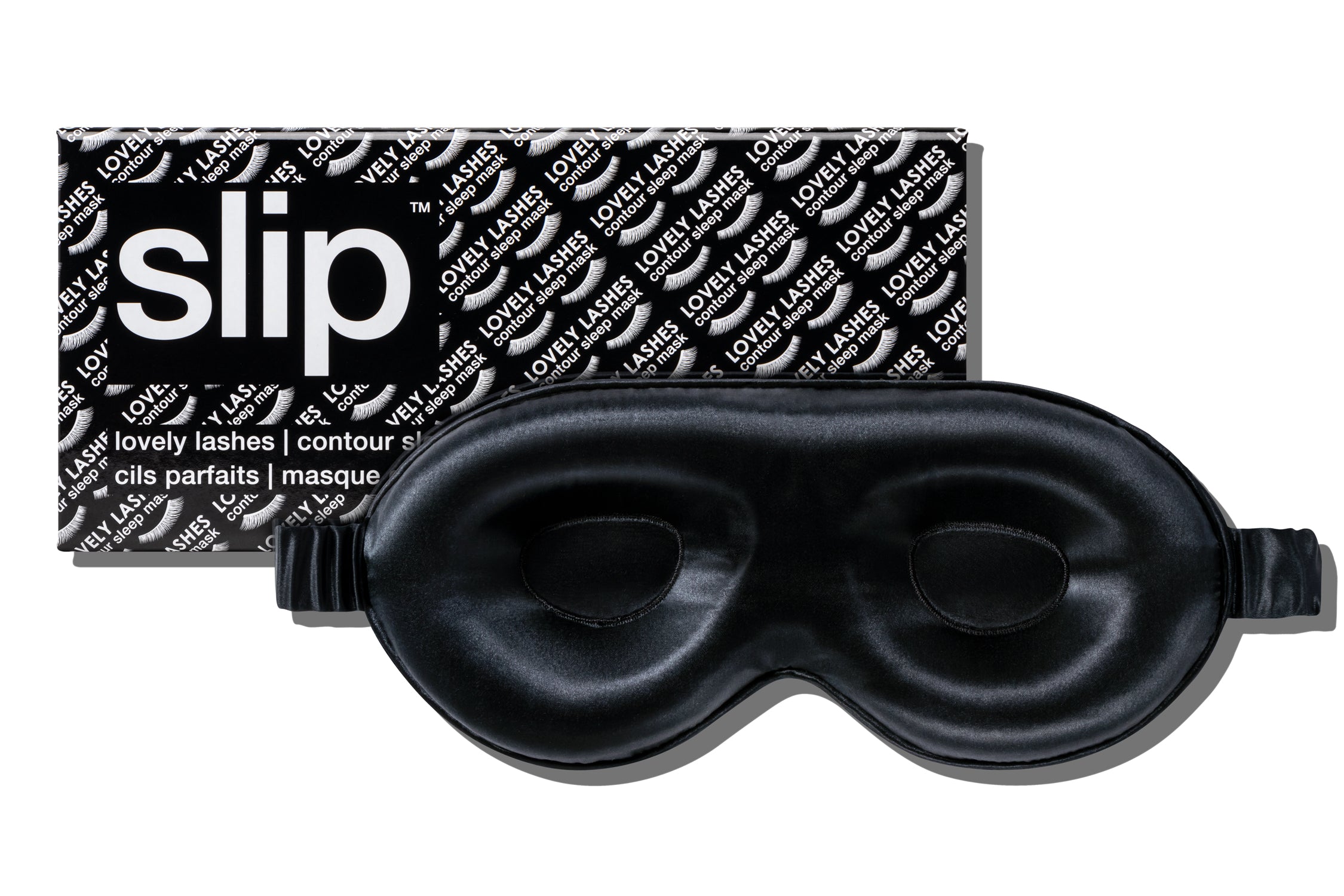 快適グッズ・旅行小物 slip Lovely Lashes Contour Sleep Mask Black Contour Sleep Mask – Slip