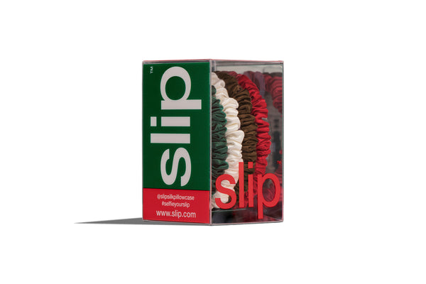Pack of hair ties with 'slip' branding on a white background