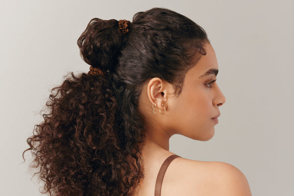 BACK TO BASICS DARK BROWN SKINNY SCRUNCHIES