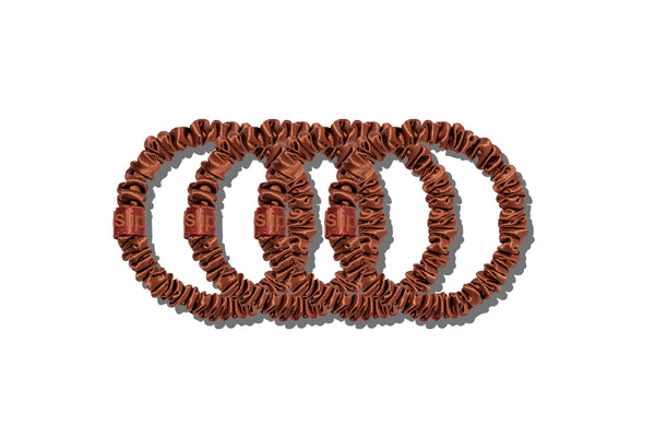 BACK TO BASICS AUBURN SKINNY SCRUNCHIES