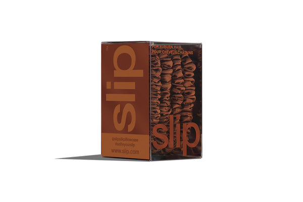 BACK TO BASICS AUBURN SKINNY SCRUNCHIES