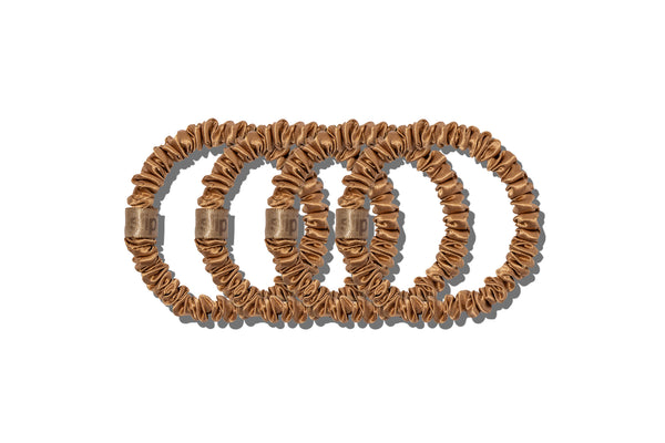 BACK TO BASICS COPPER SKINNY SCRUNCHIES