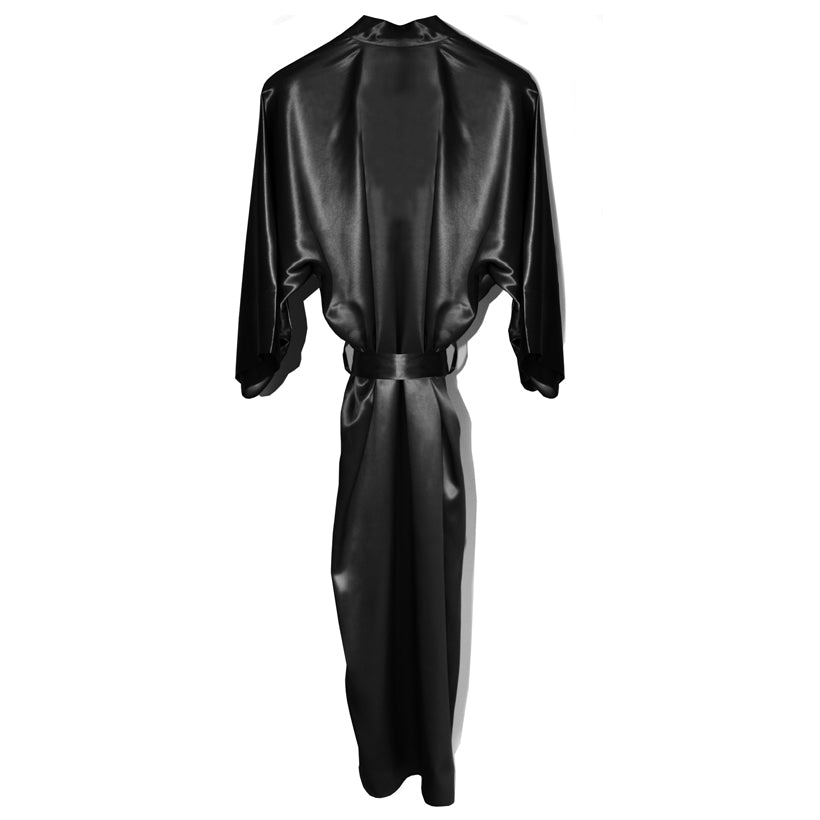 Black Long Robe Slip Black Long Robe Slip