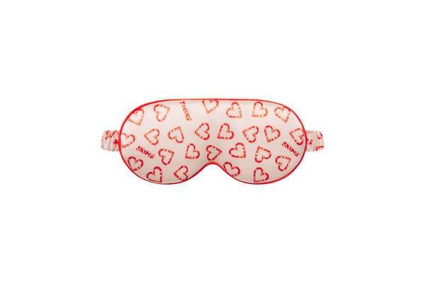Slip x Skims Contour Sleep Mask - CB Candy Heart Print