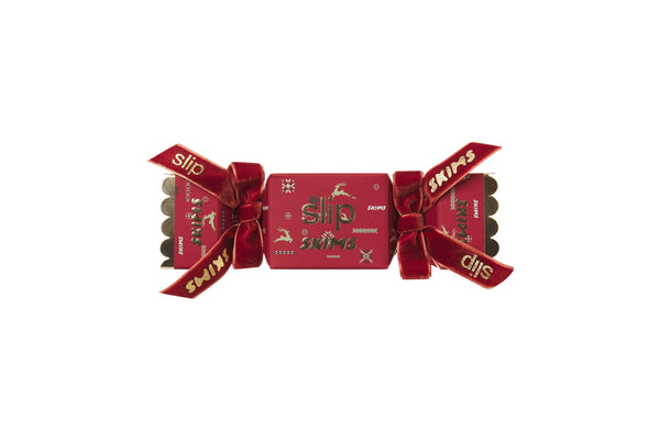 Slip x Skims Trio Scrunchie Cracker - Cranberry Vintage Deer Print