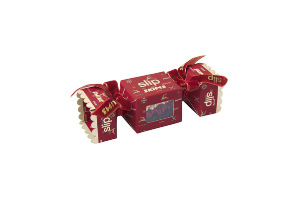 Slip x Skims Trio Scrunchie Cracker - Cranberry Vintage Deer Print