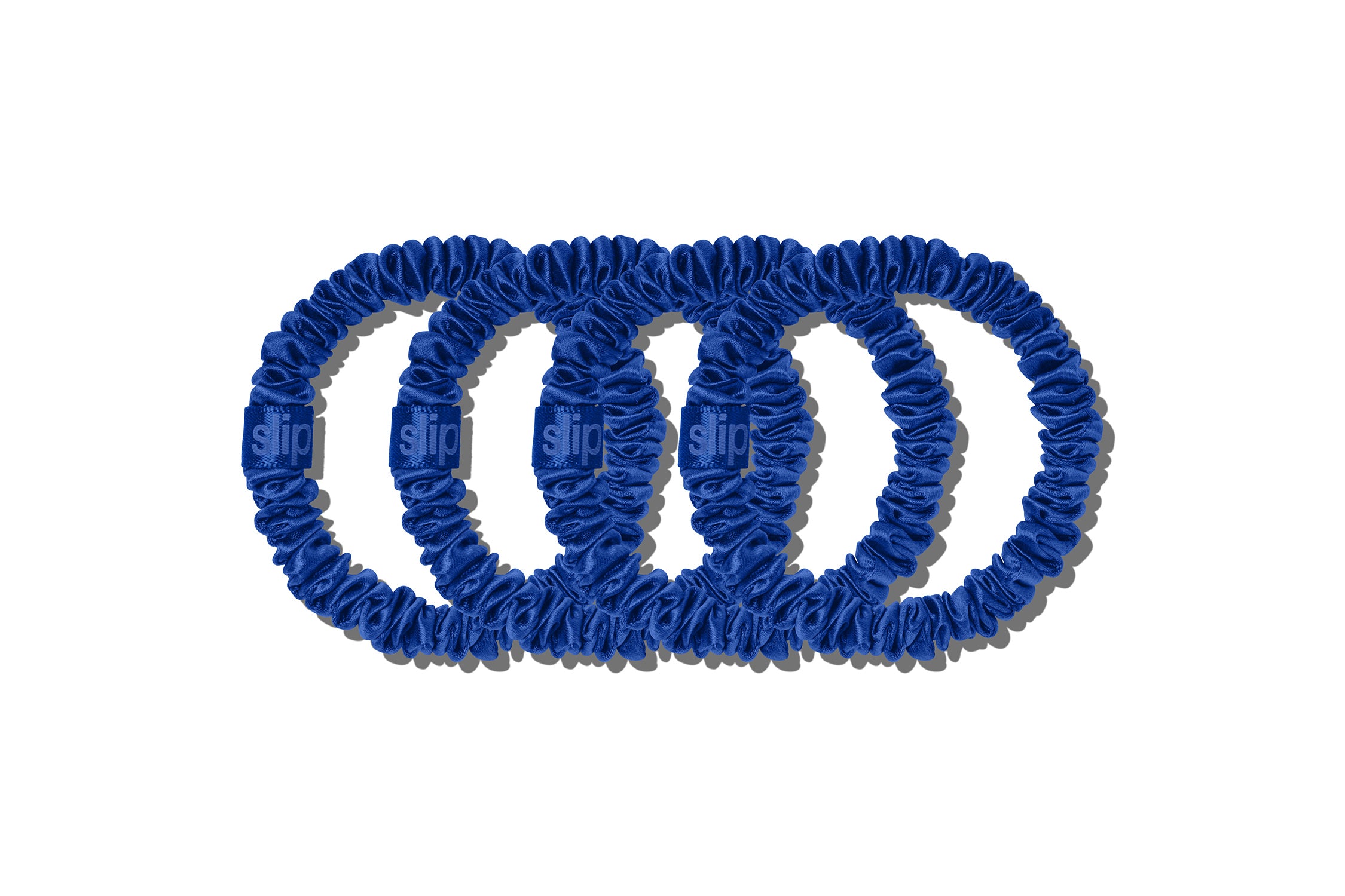 Back to School Royal Blue Skinny Scrunchies – Slip