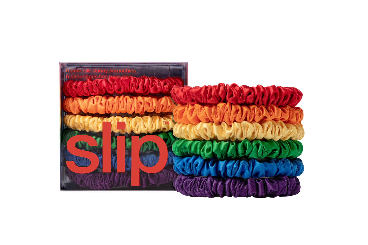 Rainbow Skinny Scrunchies – Slip