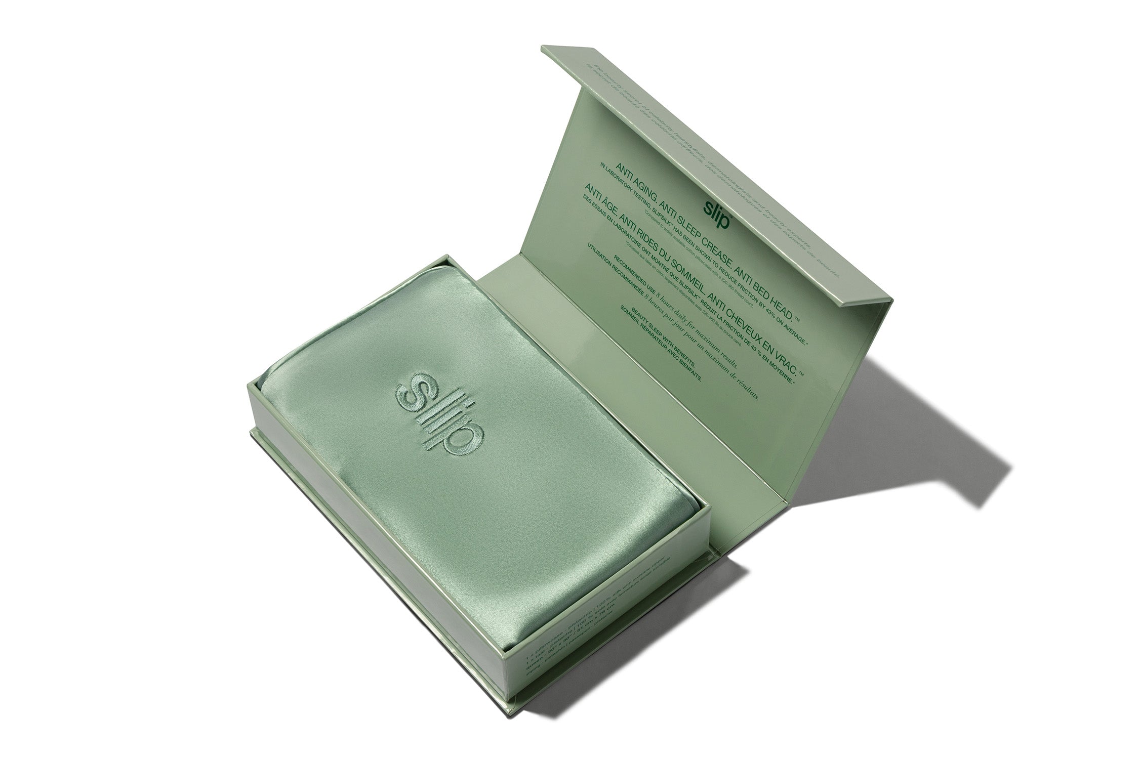 SLIP PURE SILK PILLOWCASE - PISTACHIO - QUEEN - ZIPPERED – Slip
