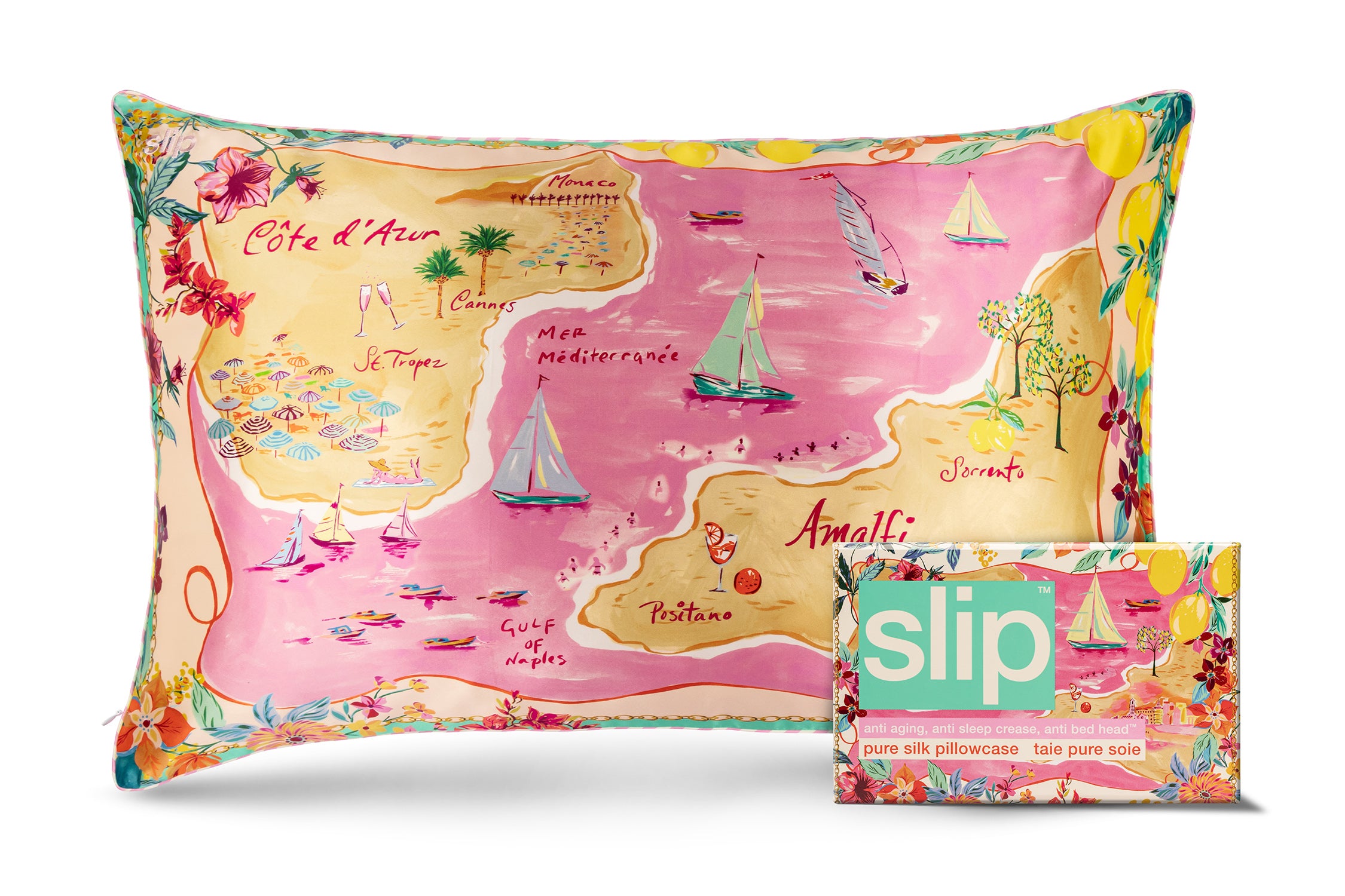 Beach Club Queen Zippered Pillowcase – Slip