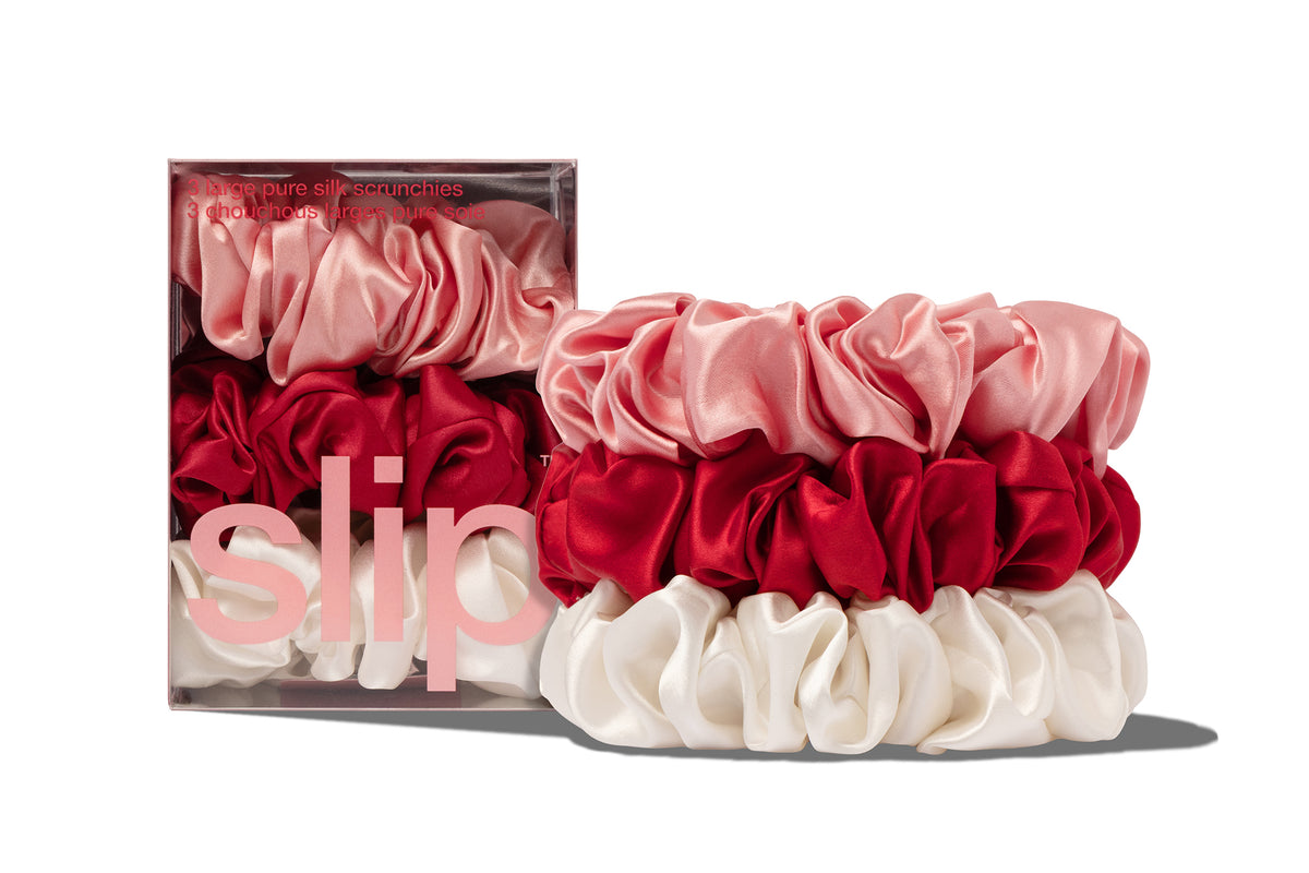 COPY - Scrunchie Silk & Willow RESTORATIVE SILK HAIR SCRUNCHIE SET - Midnight  main image 3