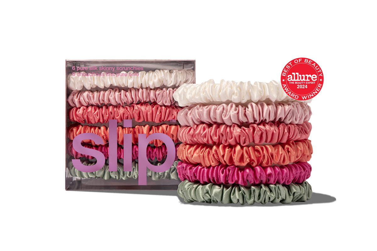 Slip
Skinny Scrunchies Set of4 and Pouch Slip Silk Skinny Scrunchies – The Shop at Equinox main image 2