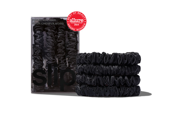 Back To Basics Black Skinny Scrunchies – Slip display picture 2