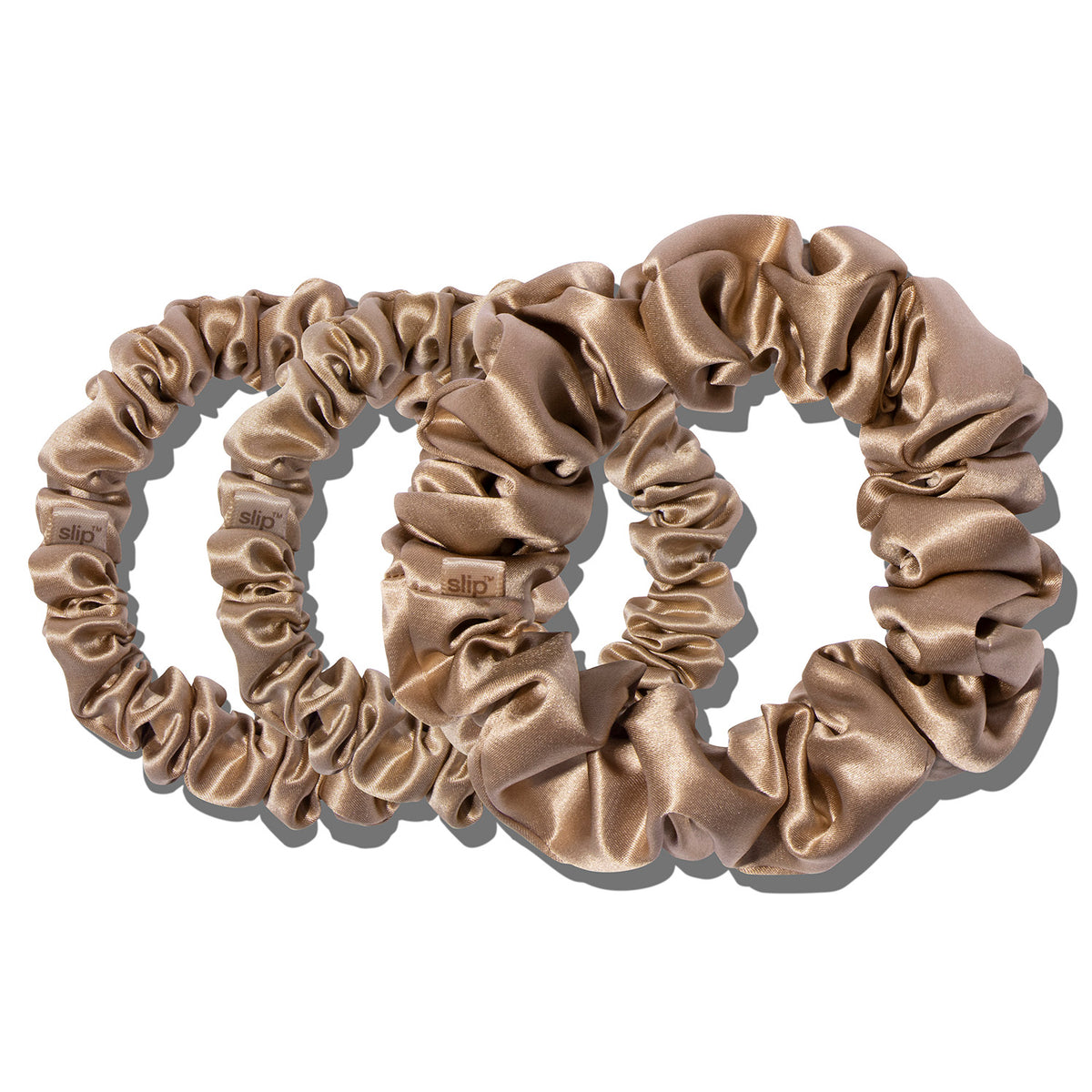 Scrunchie St Back To Basics Light Brown Midi/Large Scrunchie Set – Slip