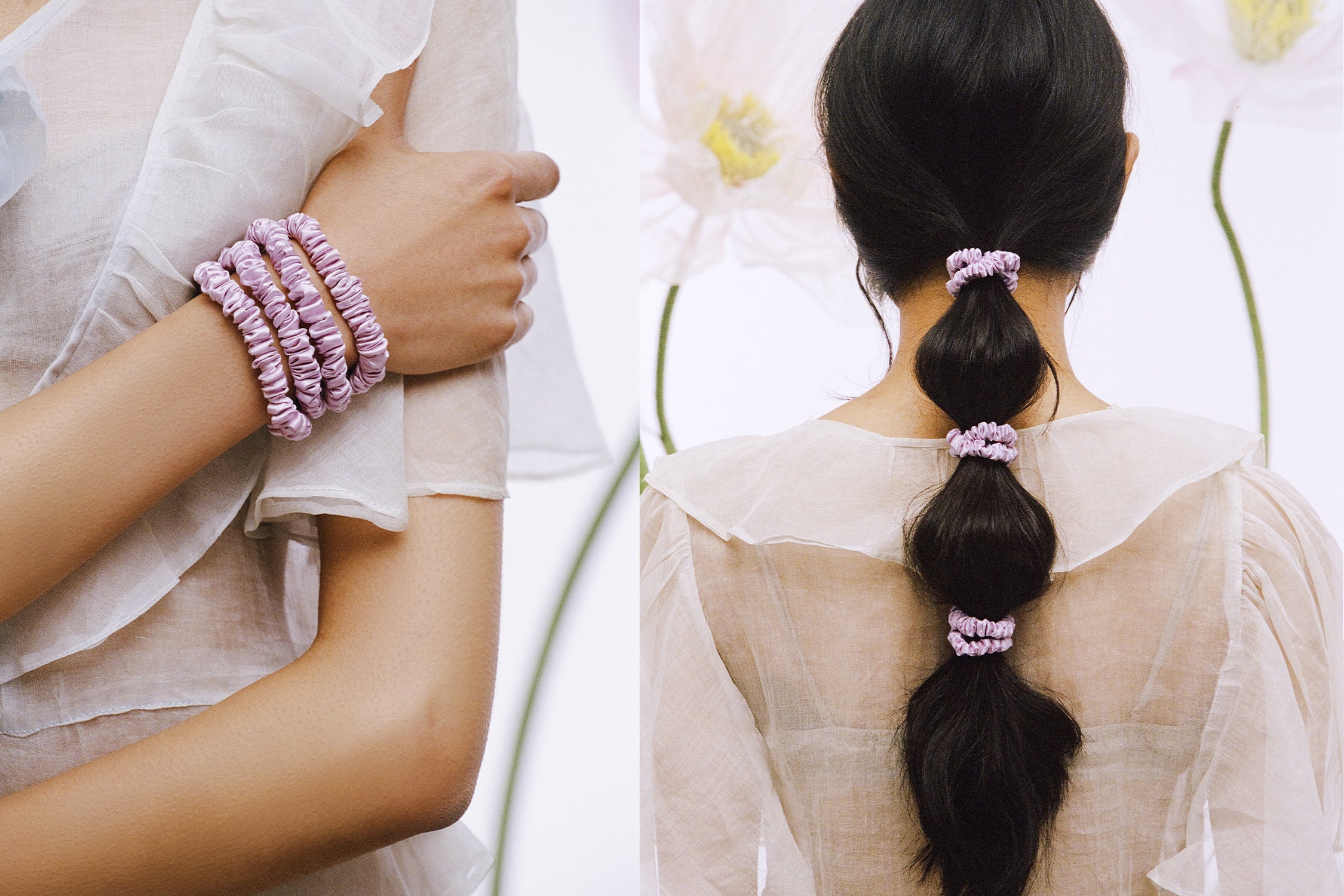slip skinny hair ties