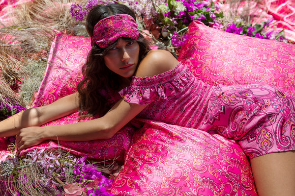 slip x alice + olivia Spring Paisley King Zippered Pillowcase