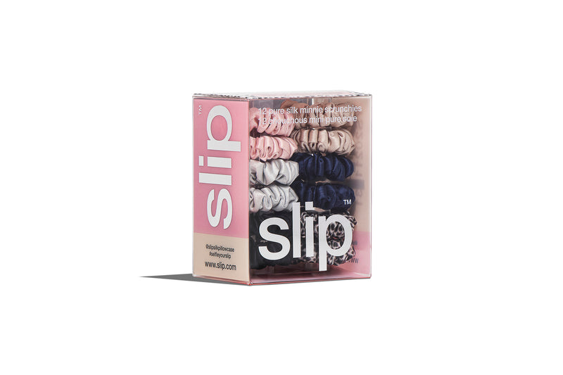 Slip Minnie Scrunchies In Pura Seta Rosa Francese - Confezione Da 2, Nuove Con Etichette - Foto 4