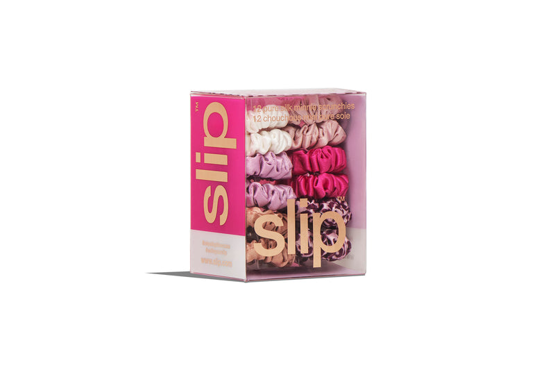 slip Limited Edition Minnie Scrunchies 12 Pack in French Rose