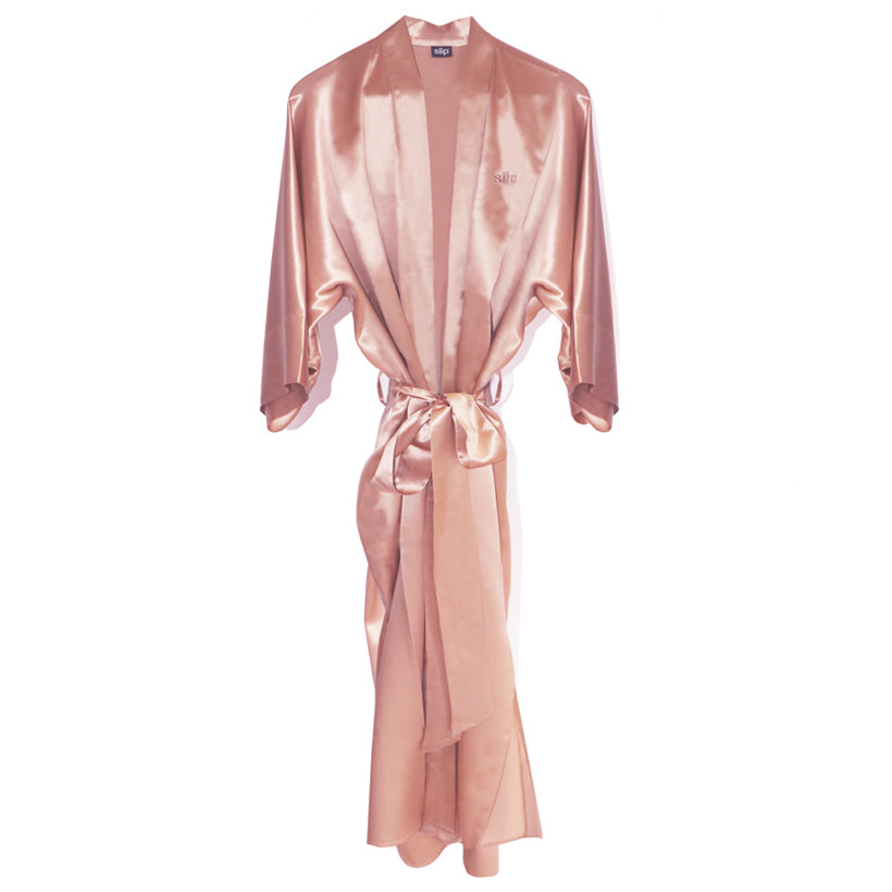 silk dressing robe Mulberry Silk Robe for Women, Silver/Black